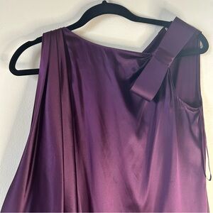 Elegant Purple One-Shoulder Dress